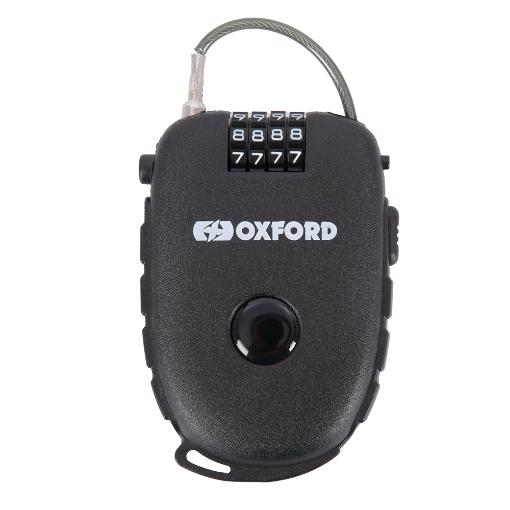 Oxford Oxford Retractable Combination Lock 62mm Black